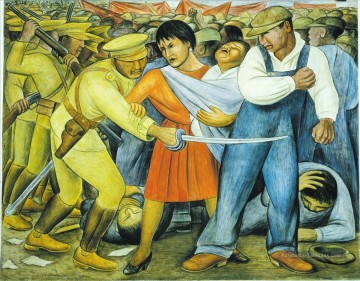 Diego Rivera œuvres - le socialisme insurrectionnel Diego Rivera